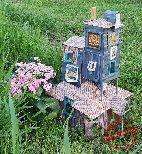 Odú építés kültéren, vintage hangulatban